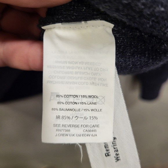 J Crew Cardigan Sweater‎ Men Size Large Chunky Knit Cotton Pockets Long Sleeve - Picture 4 of 7